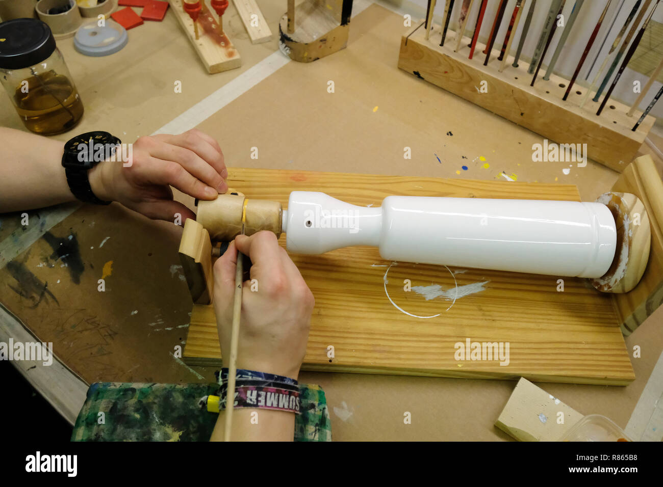 Zwickau, Germany. 05th Dec, 2018. During his work in the prison