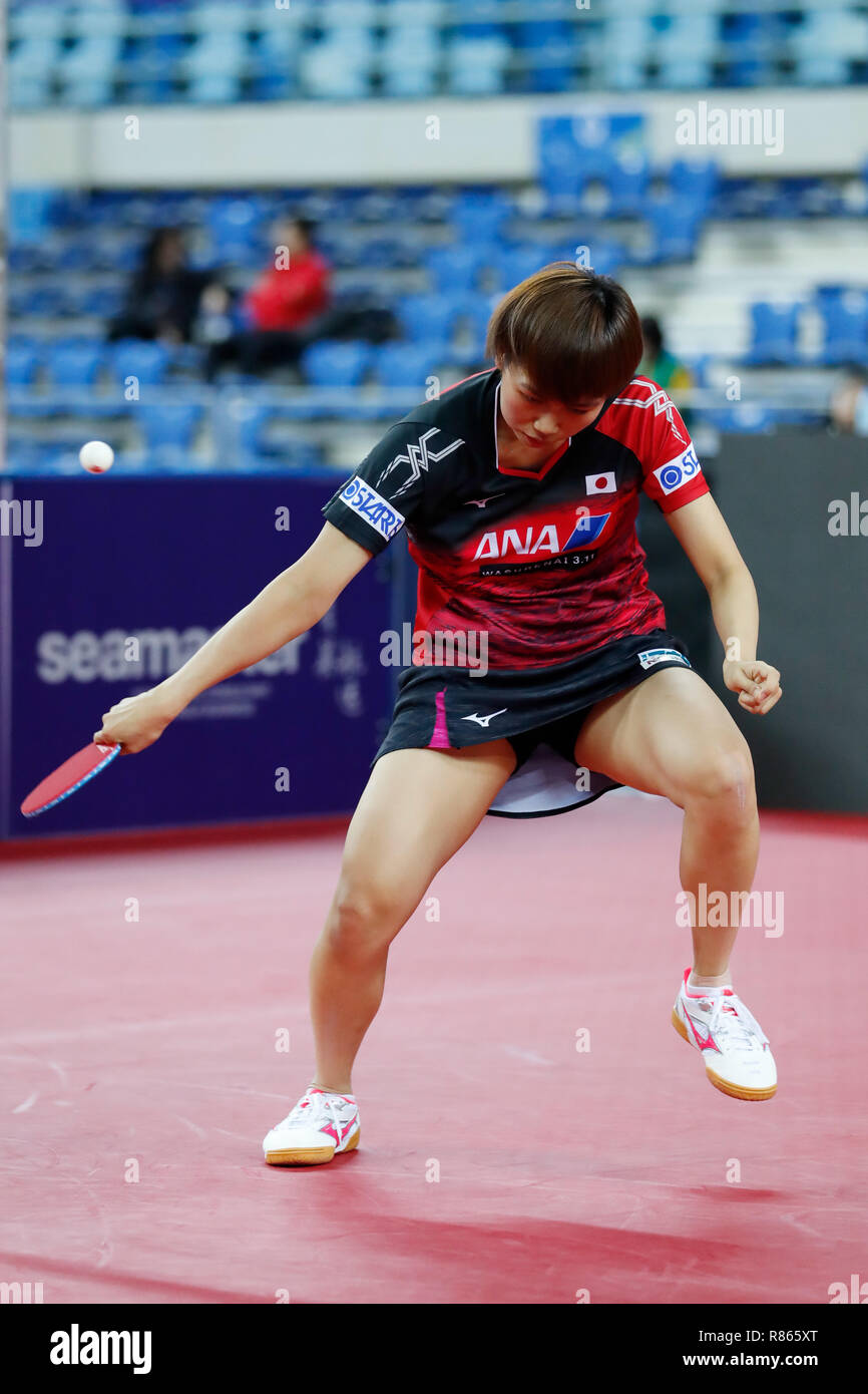 Incheon, South Korea. 13th Dec, 2018. Hitomi Sato (JPN) Table Tennis ...