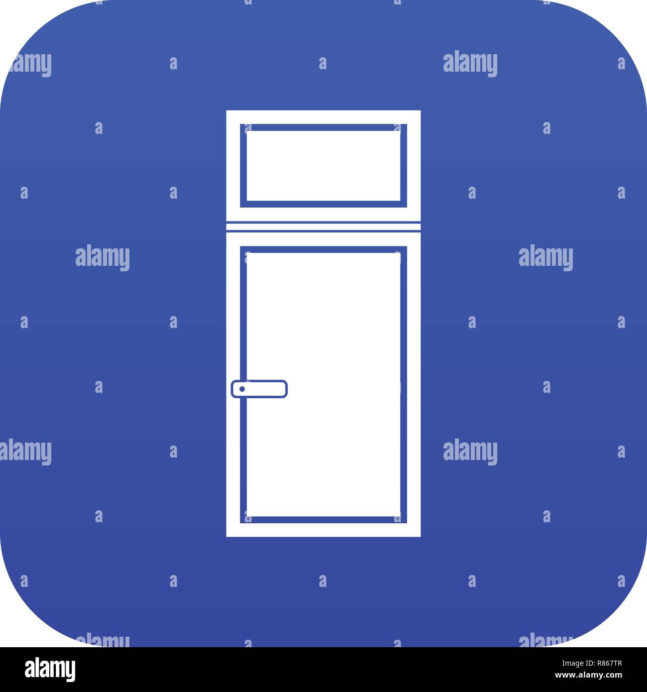Wooden window icon digital blue Stock Vector Image & Art - Alamy