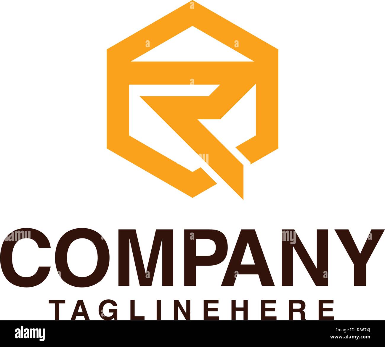Logo With R Example Letter R - Logo Design Element illustration vector Logotype Template ...