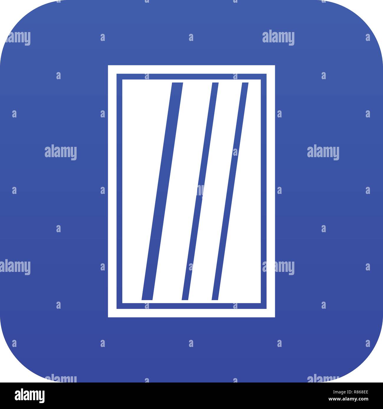 White rectangle window icon digital blue Stock Vector Image & Art - Alamy