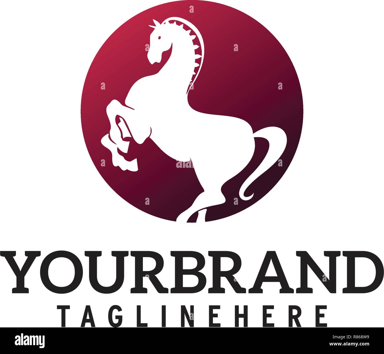 Horse Logo In Circle Design Stock Vector Image Art Alamy Horse Logo In Circle Design Stock Vector Image Art Alamy