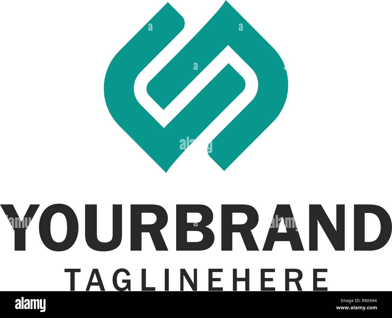 abstract symbol of letter s. template logo design. vector eps10 Stock ...