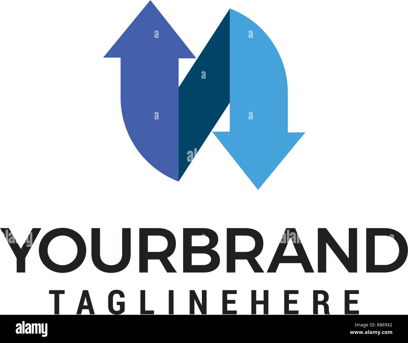 N letter Logo template vector Stock Vector