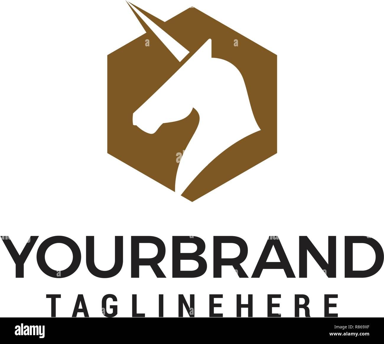 horse head Logo template vector Stock Vector