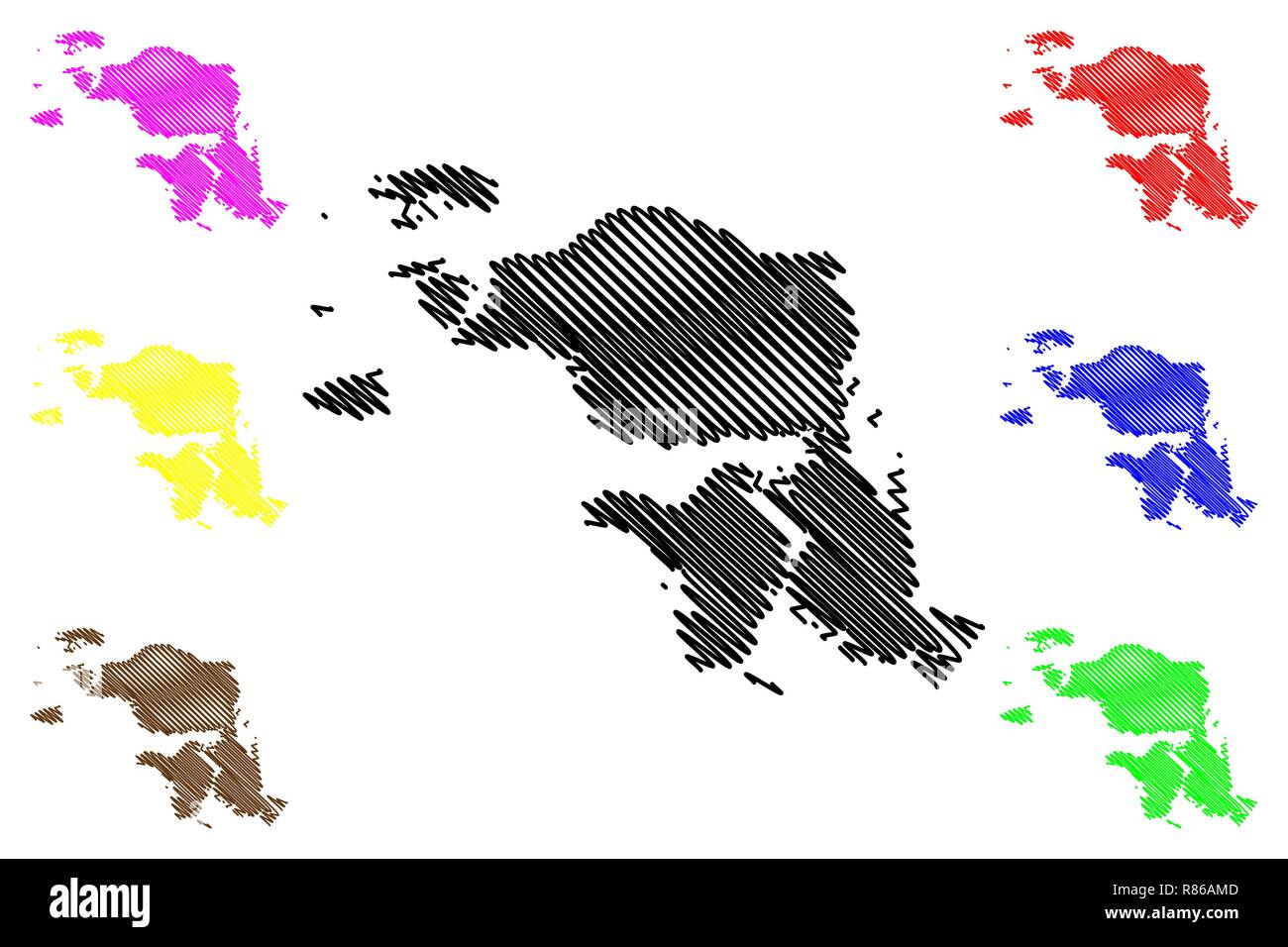 West Papua (Subdivisions of Indonesia, Provinces of Indonesia) map ...