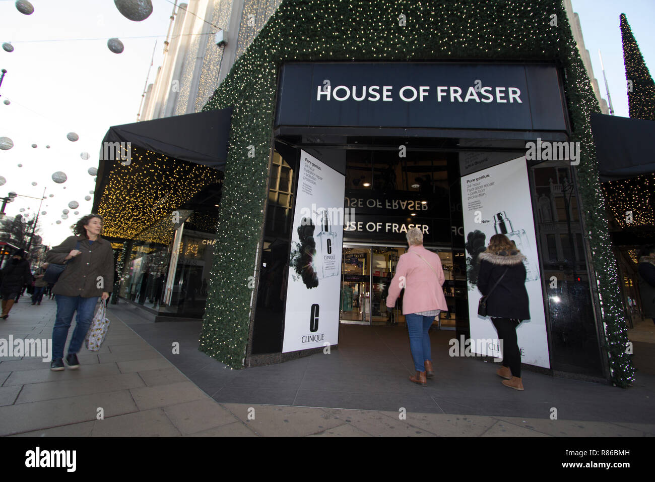 House of Fraser retail shop Oxford street Stock Photo