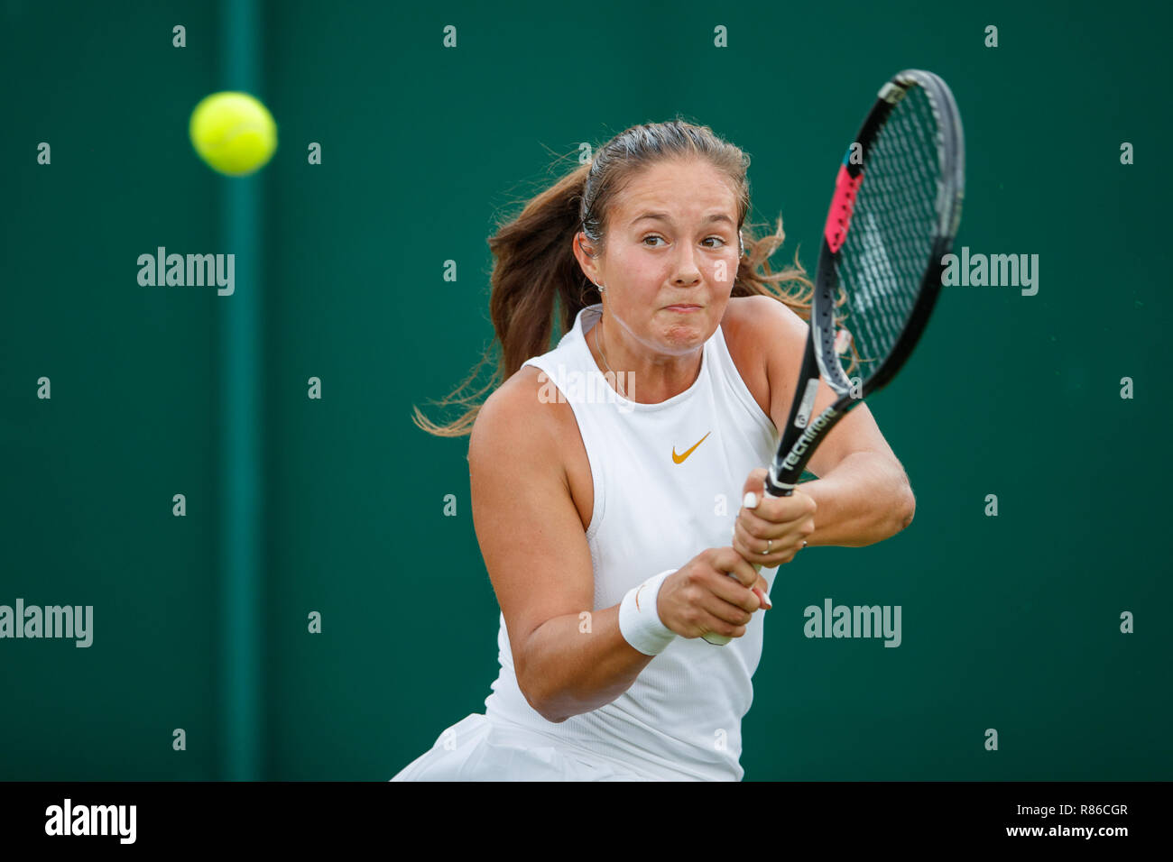 Daria Kasatkina of Russia during the Wimbledon Championships 2018 Stock