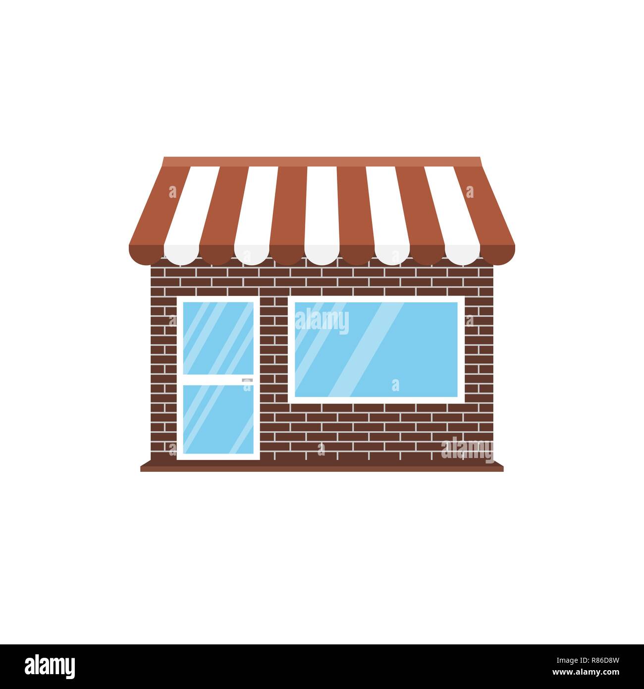 Commerce, shop, store icon. Vector illustration. Building Stock Vector