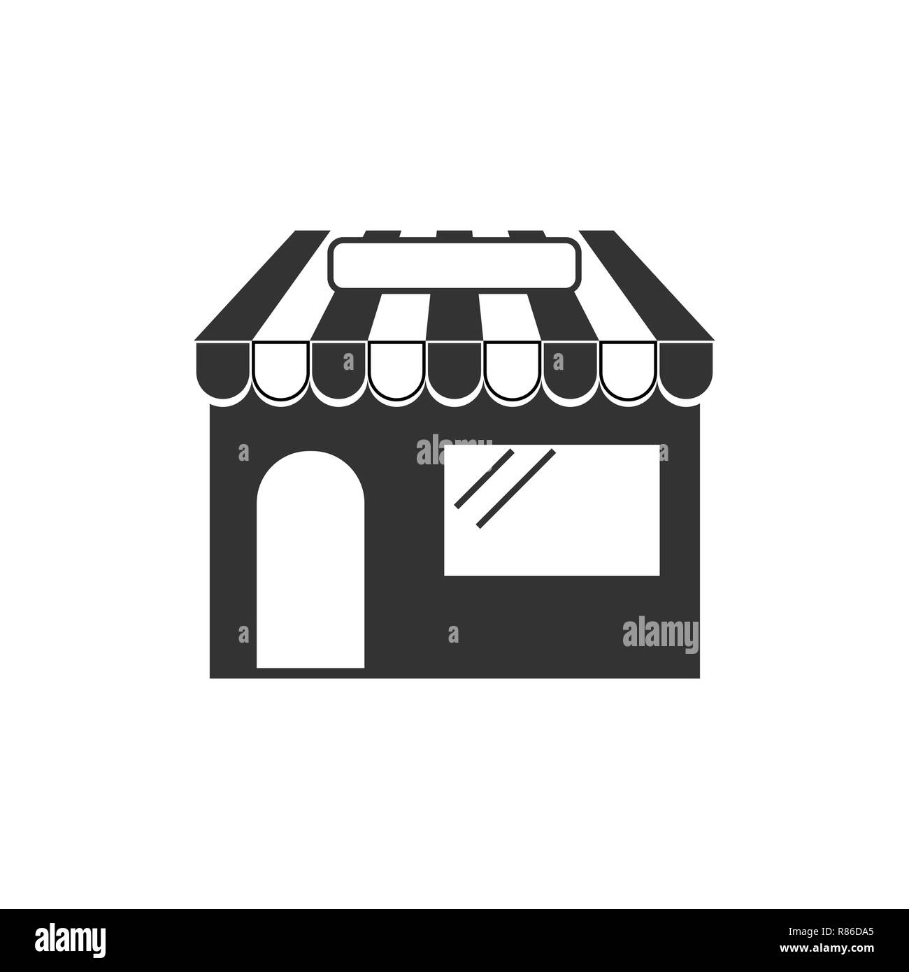 Commerce, shop, store icon. Vector illustration. Building Stock Vector