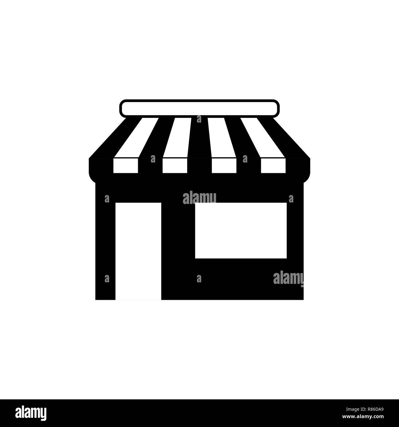 Commerce, shop, store icon. Vector illustration. Building Stock Vector ...