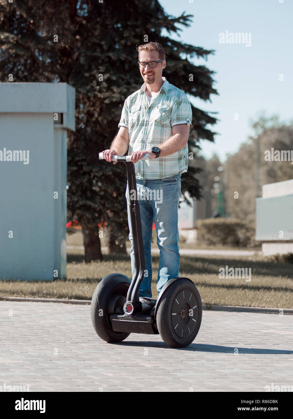 riding hoverboard