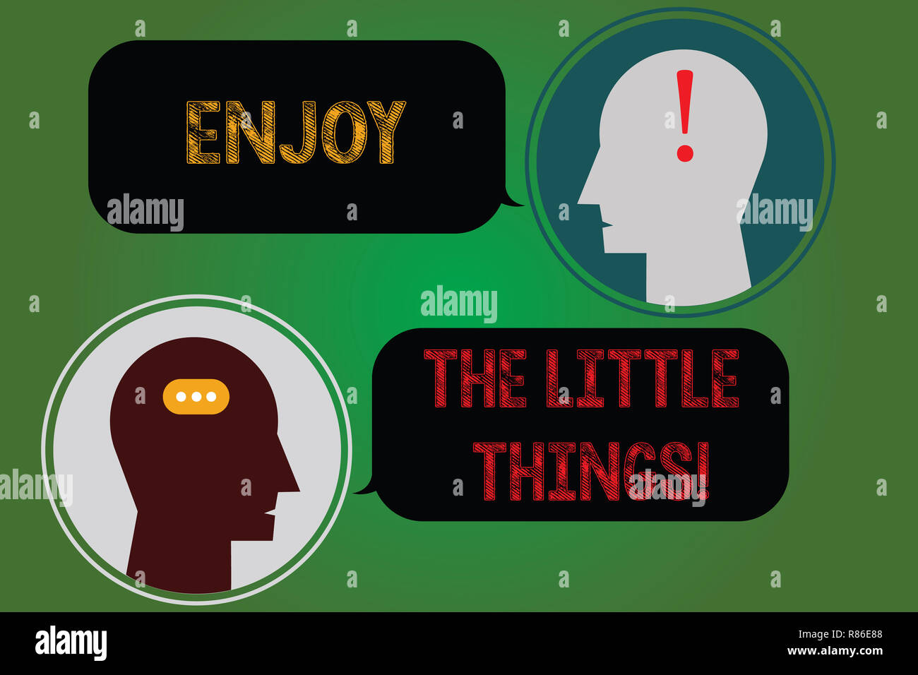 Handwriting Text Writing Enjoy The Little Things Concept