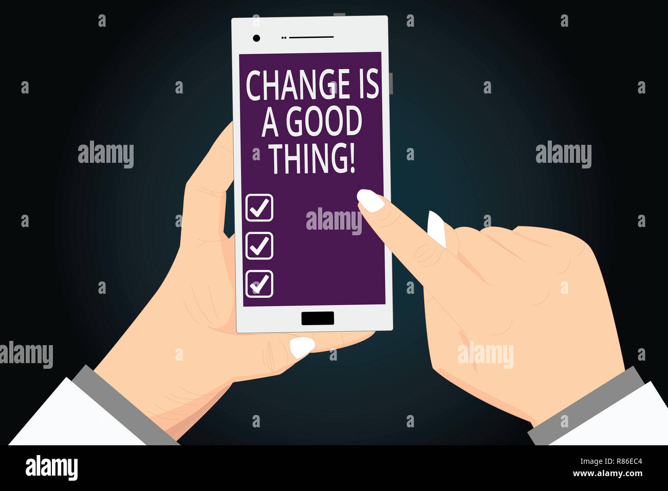 Writing note showing Change Is A Good Thing. Business photo showcasing ...
