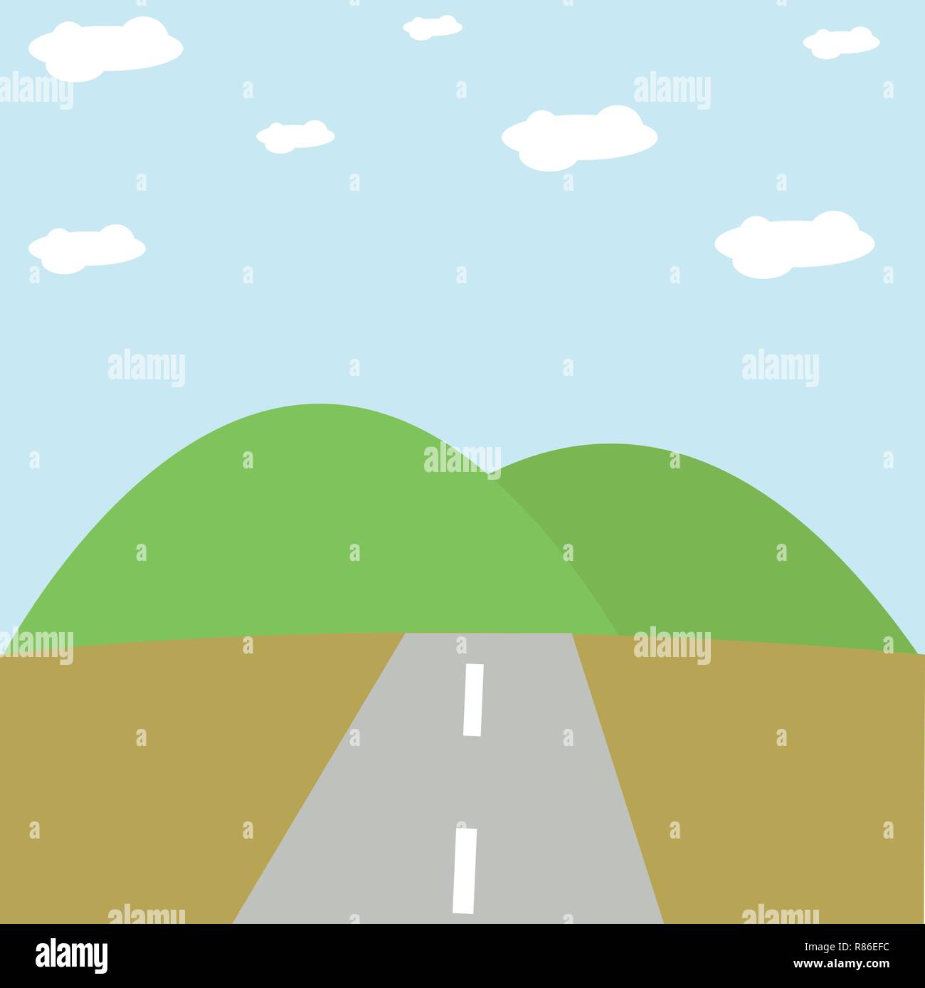 illustraton of mountain Stock Vector