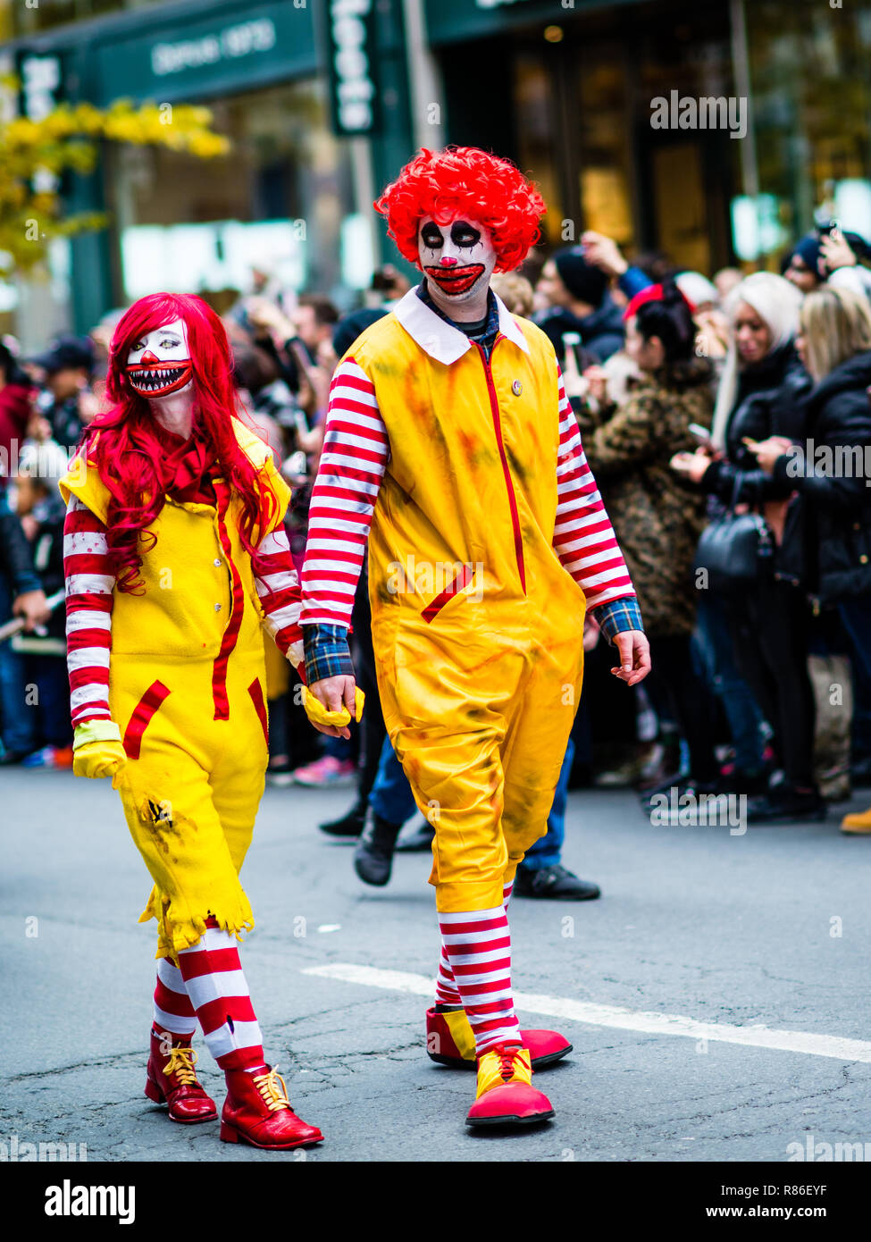 Zombie parade in Montreal Quebec Canada Stock Photo