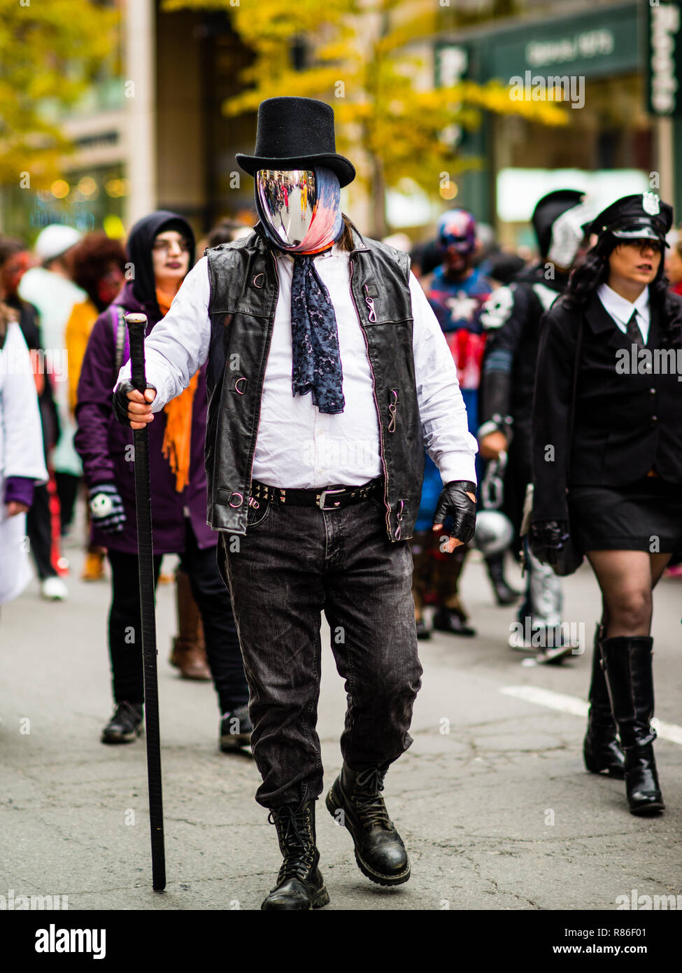 Zombie parade in Montreal Quebec Canada Stock Photo