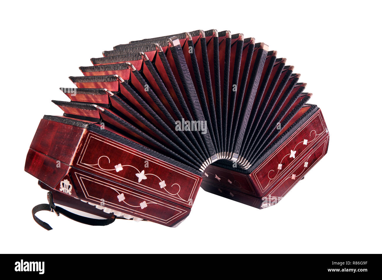 Bandoneon, tango instrument, isolated on white background Stock Photo -  Alamy