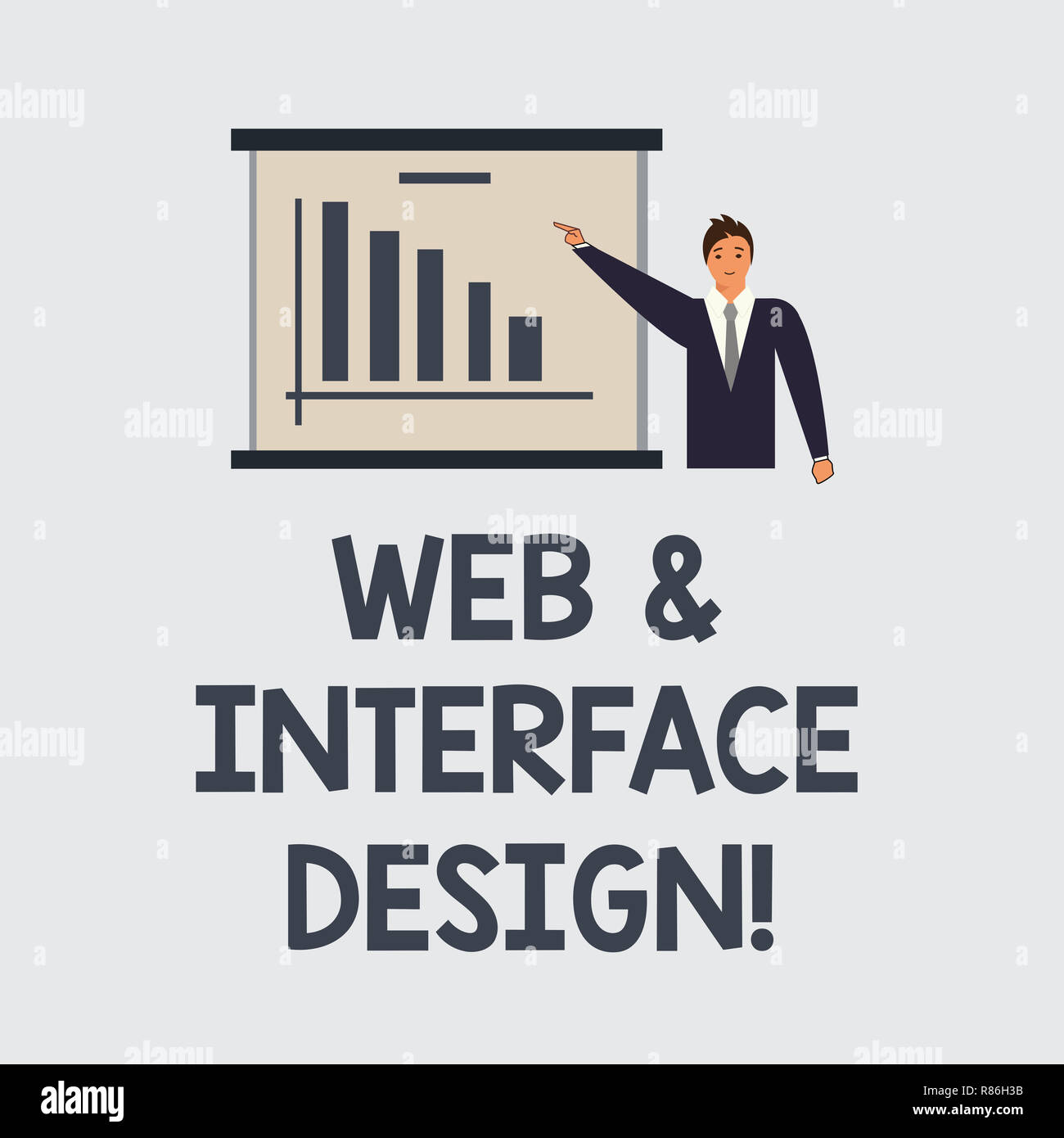 Web. Sign Text sign showing Web And Interface Design. Conceptual photo Website ...