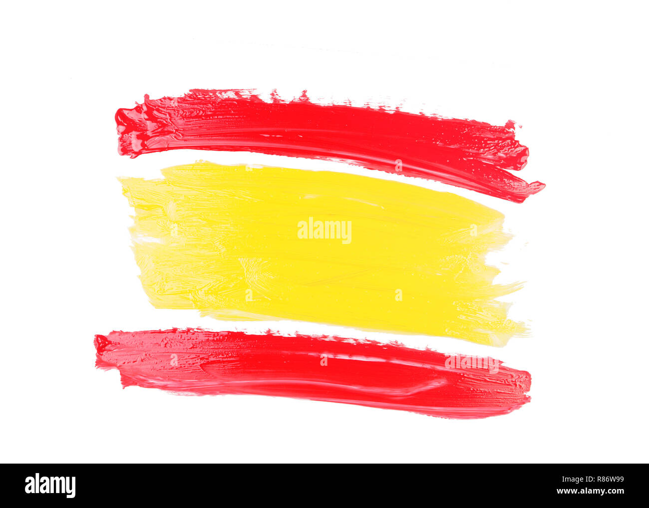 Set of colorful watercolor brush strokes Stock Photo Alamy