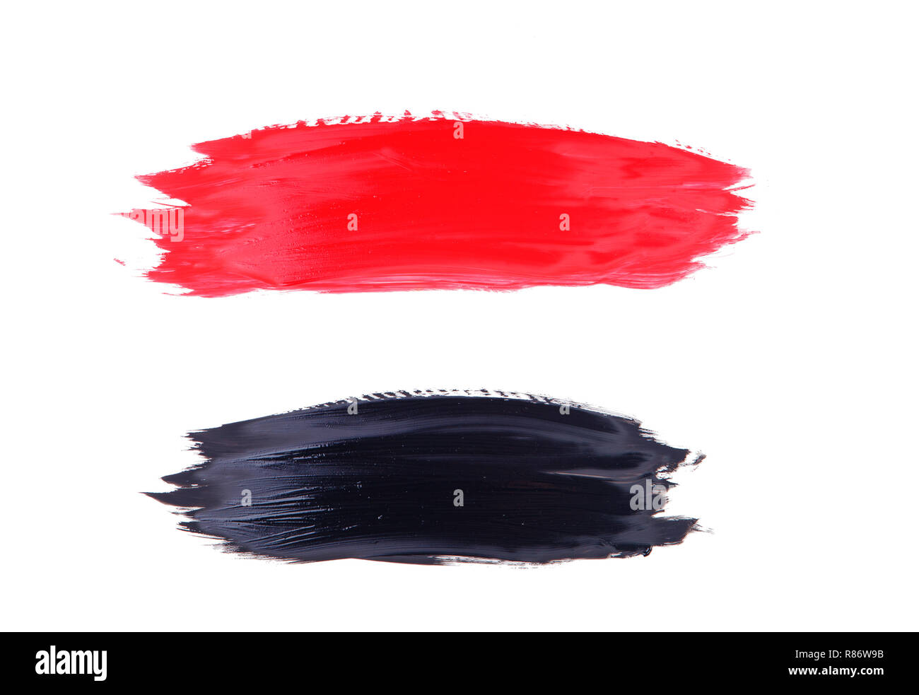 Set of colorful watercolor brush strokes Stock Photo Alamy