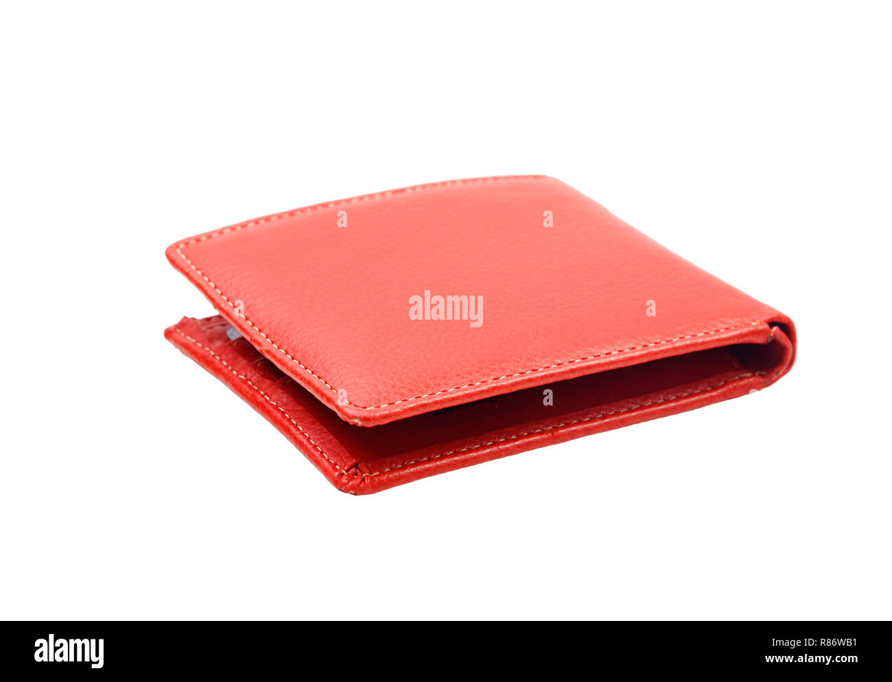 leather old purse isolated on white background Stock Photo - Alamy
