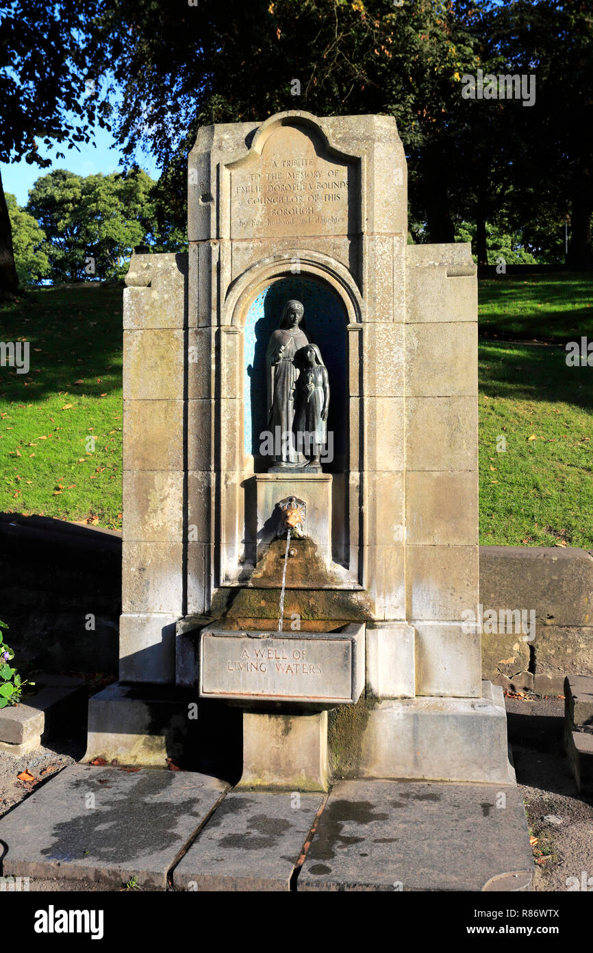 St Annes Well in the market town of Buxton, Peak District National Park ...