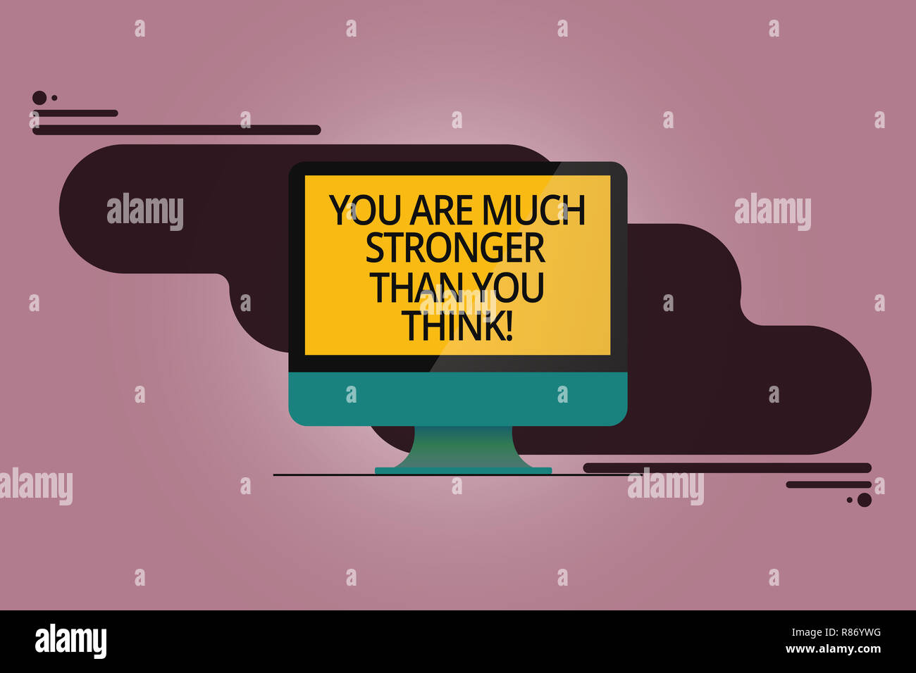 Handwriting text You Are Much Stronger Than You Think. Concept meaning