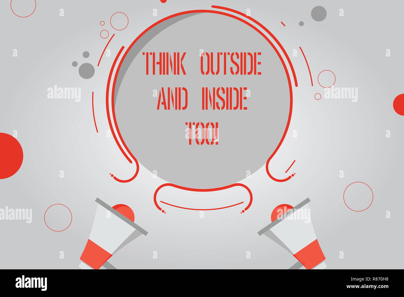 Problem With Meaning Inside Handwriting text Think Outside And Inside Too. Concept meaning See the ...