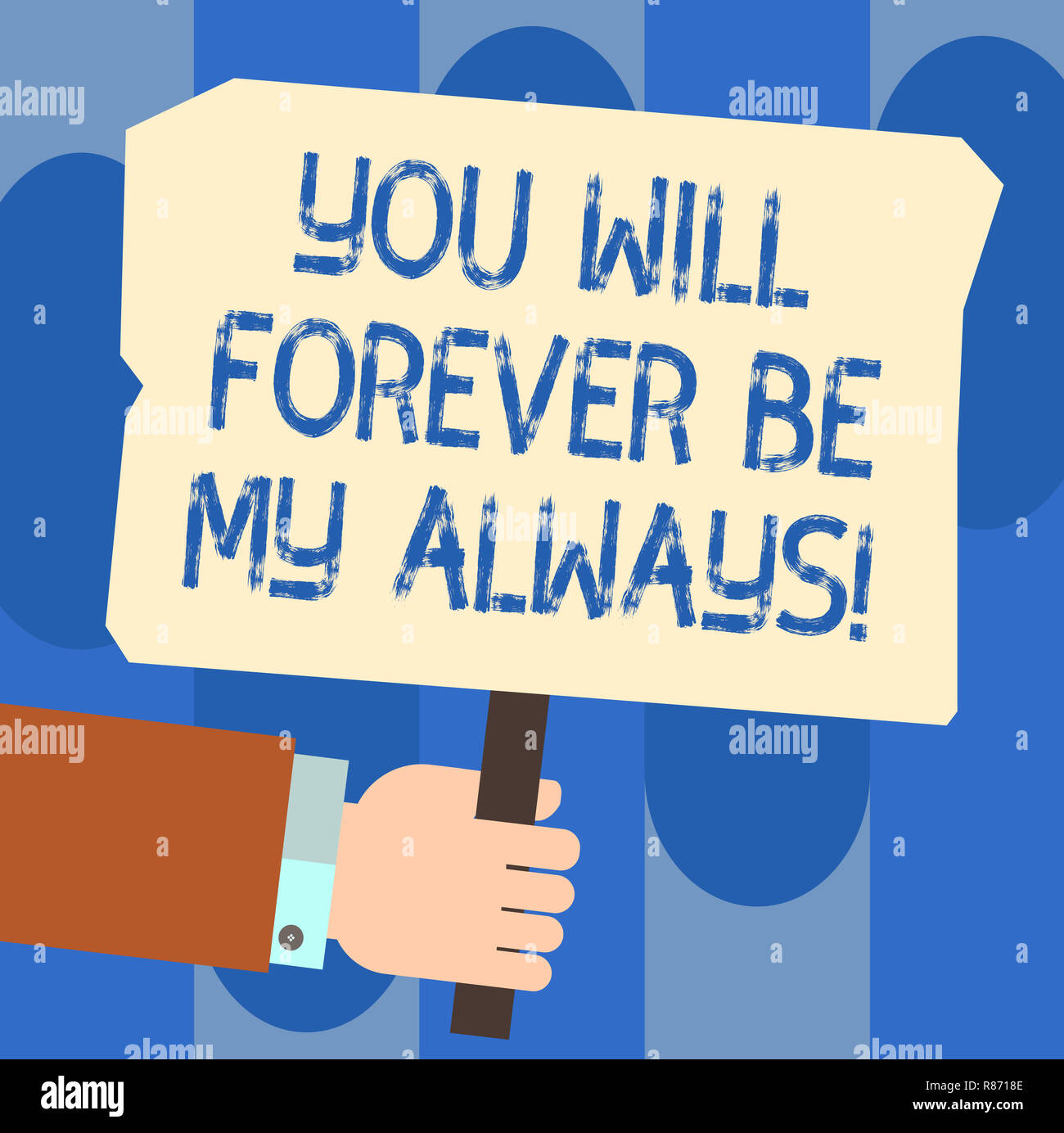 Writing note showing You Will Forever Be My Always. Business photo ...