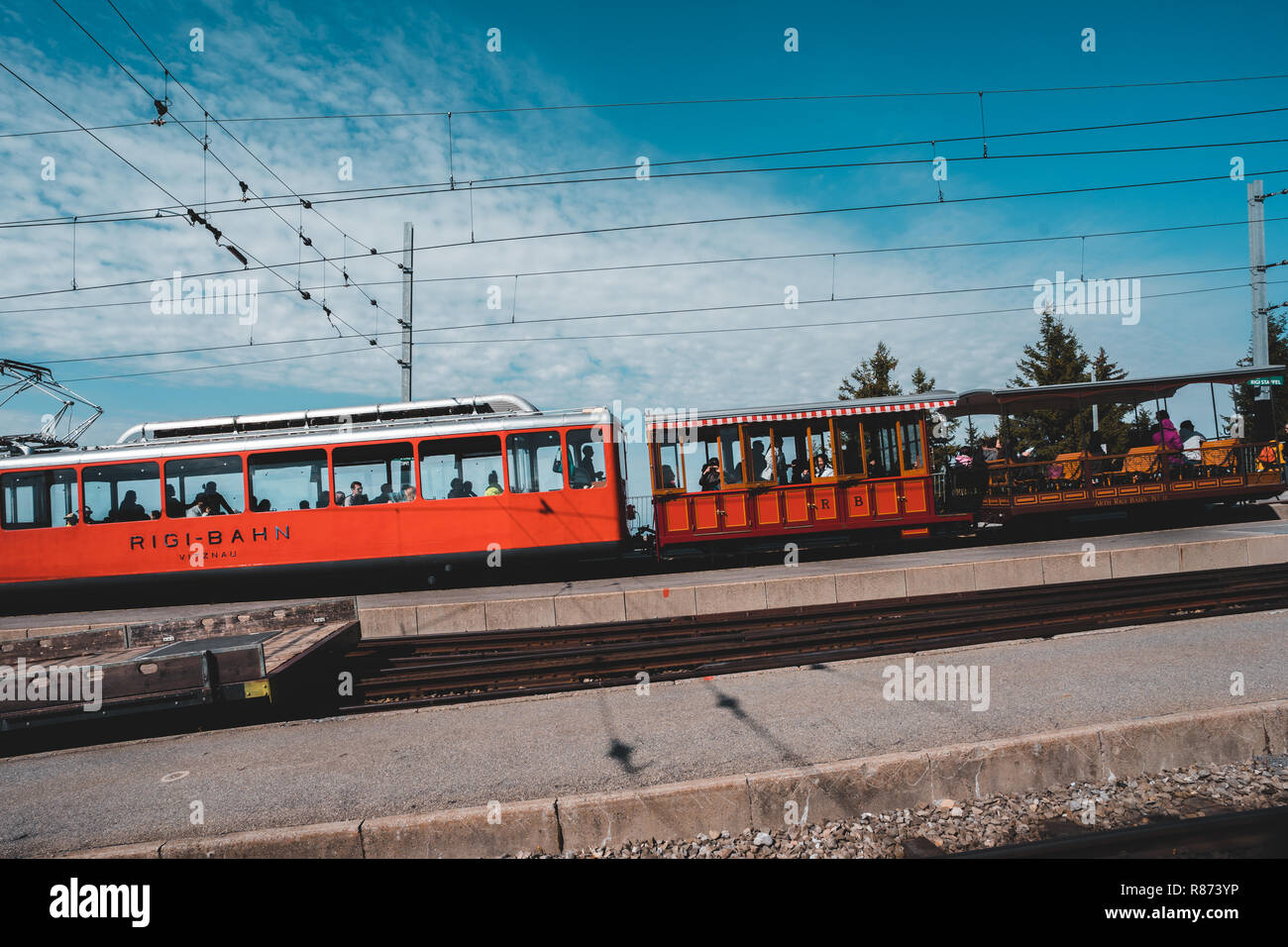 Rigi with a view Stock Photo