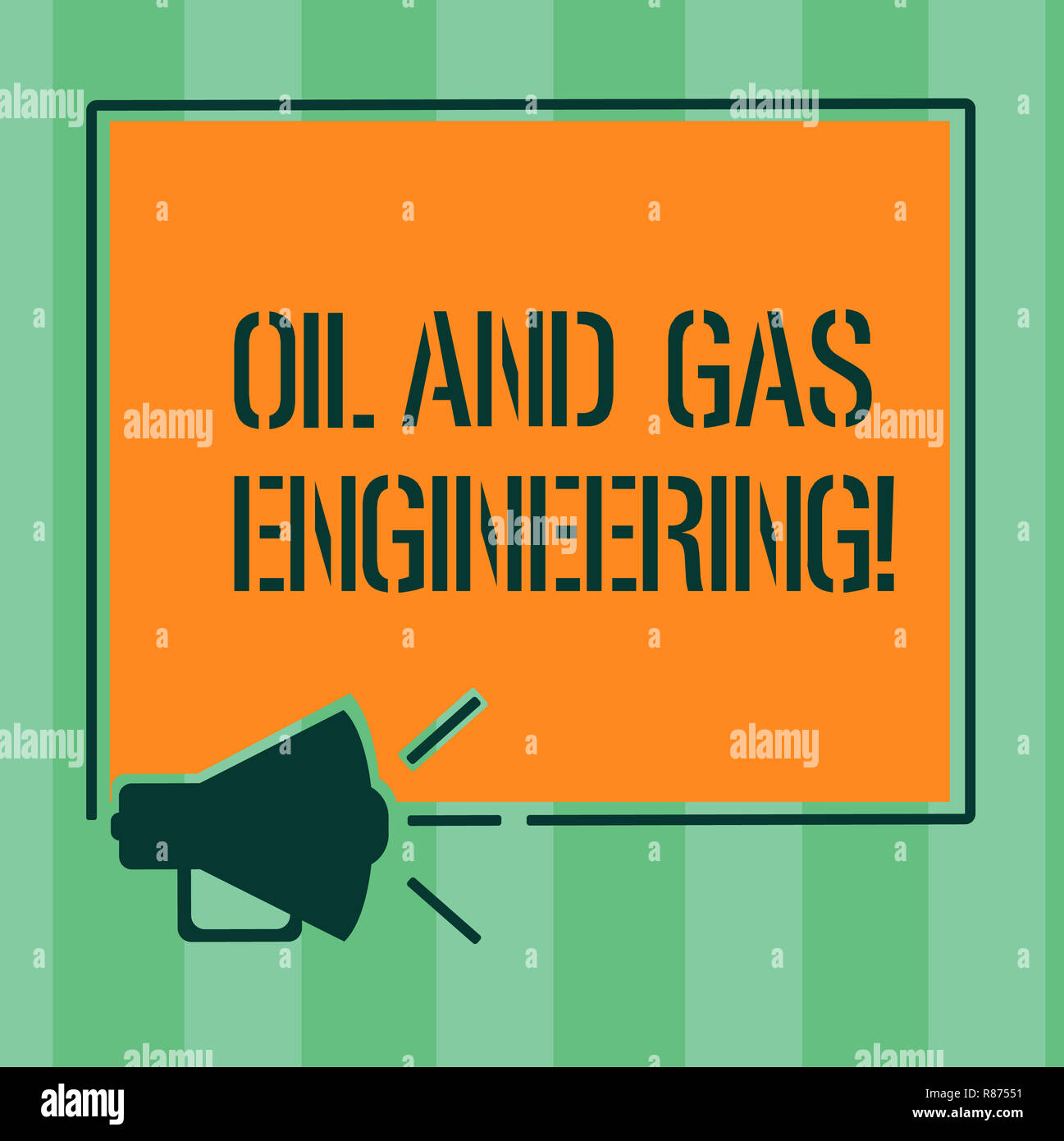 Handwriting text Oil And Gas Engineering. Concept meaning Petroleum