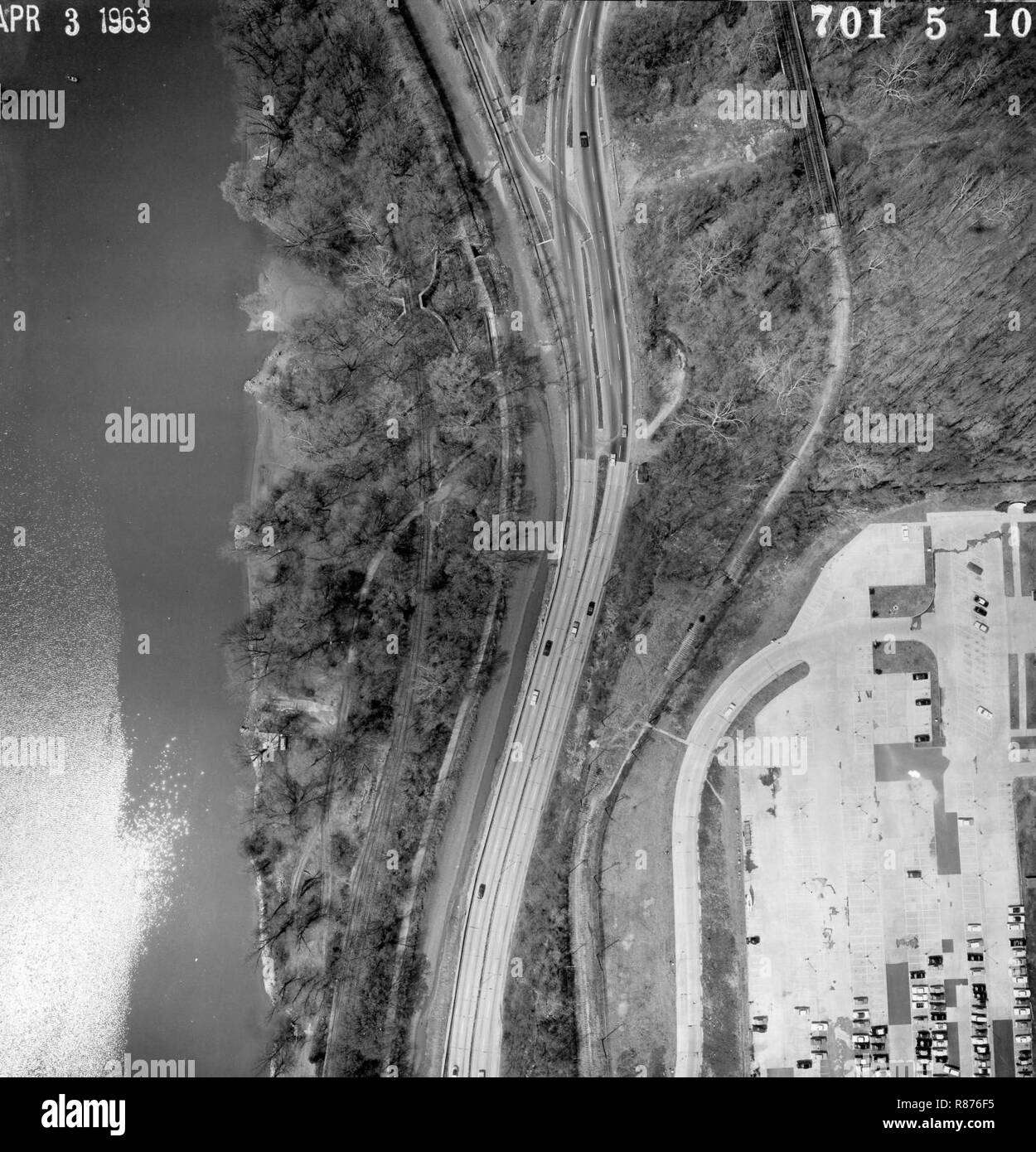 Canal aerial Black and White Stock Photos & Images - Alamy