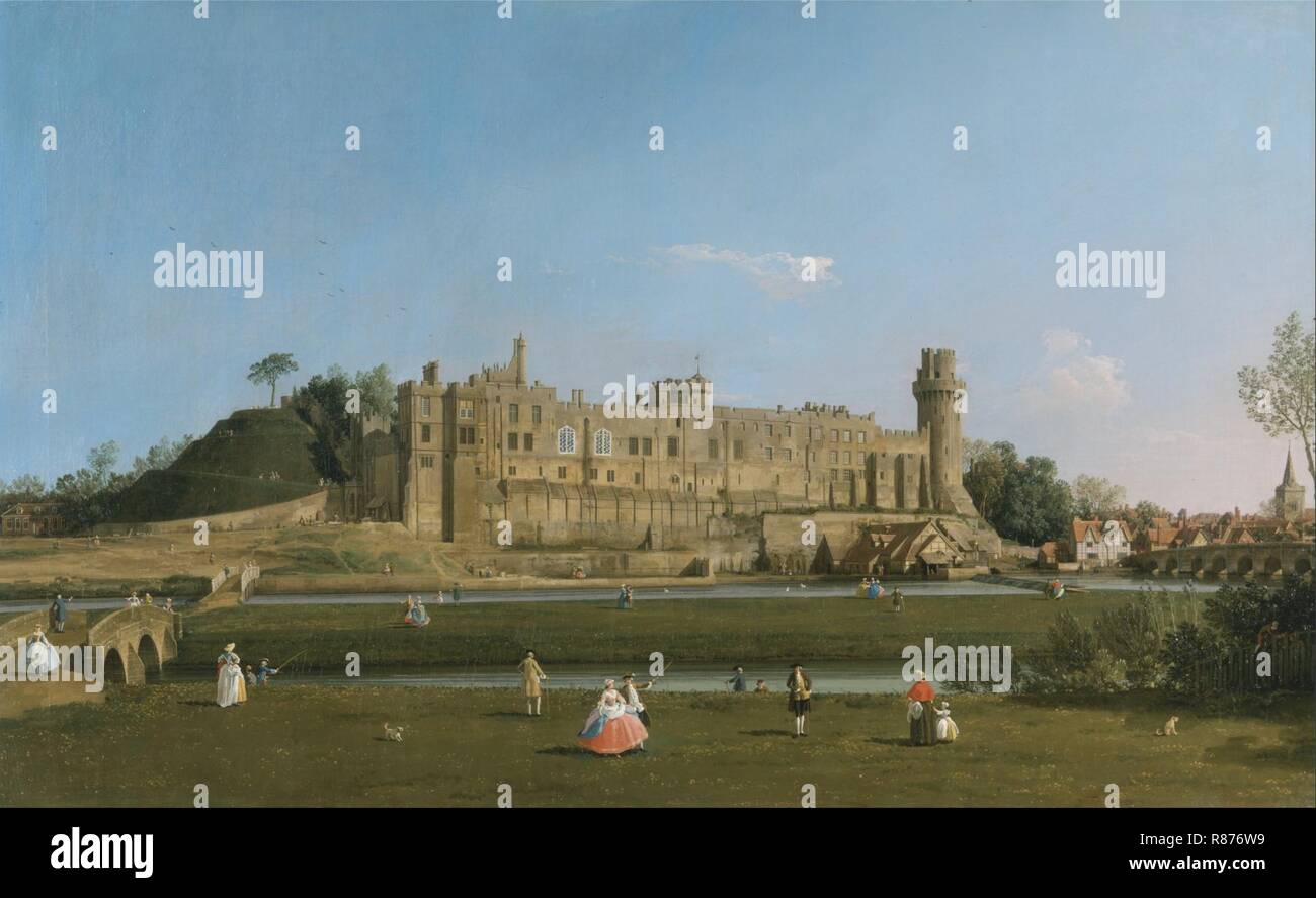 Canaletto - Warwick Castle Stock Photo