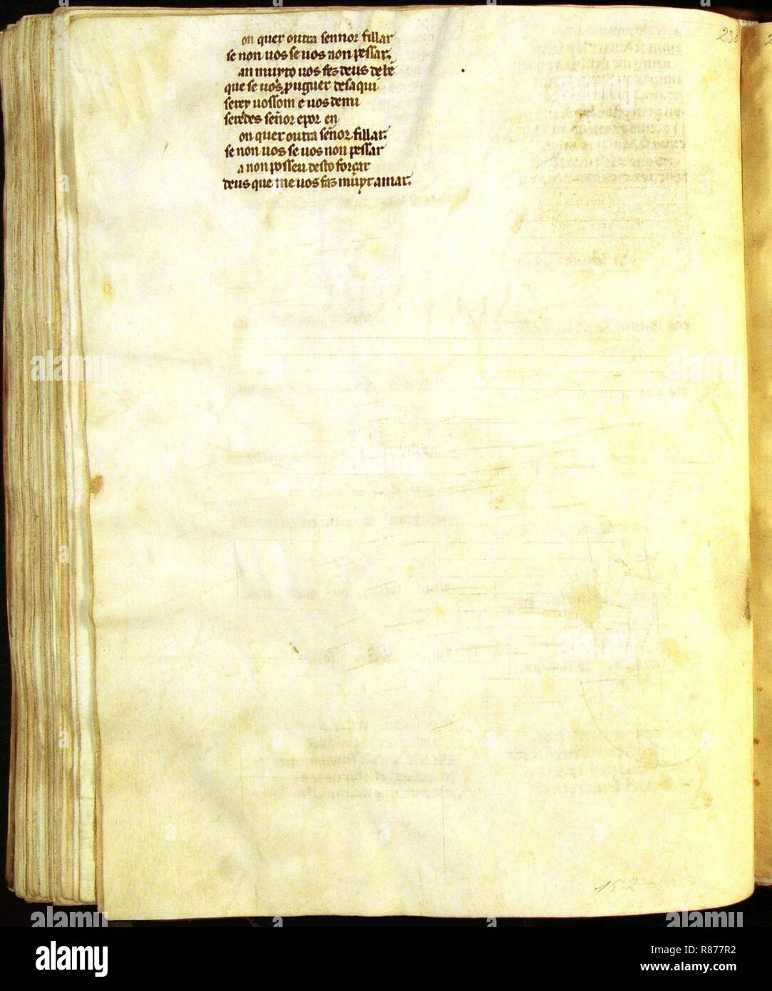 Cancioneiro da Ajuda 230 76v Stock Photo Alamy