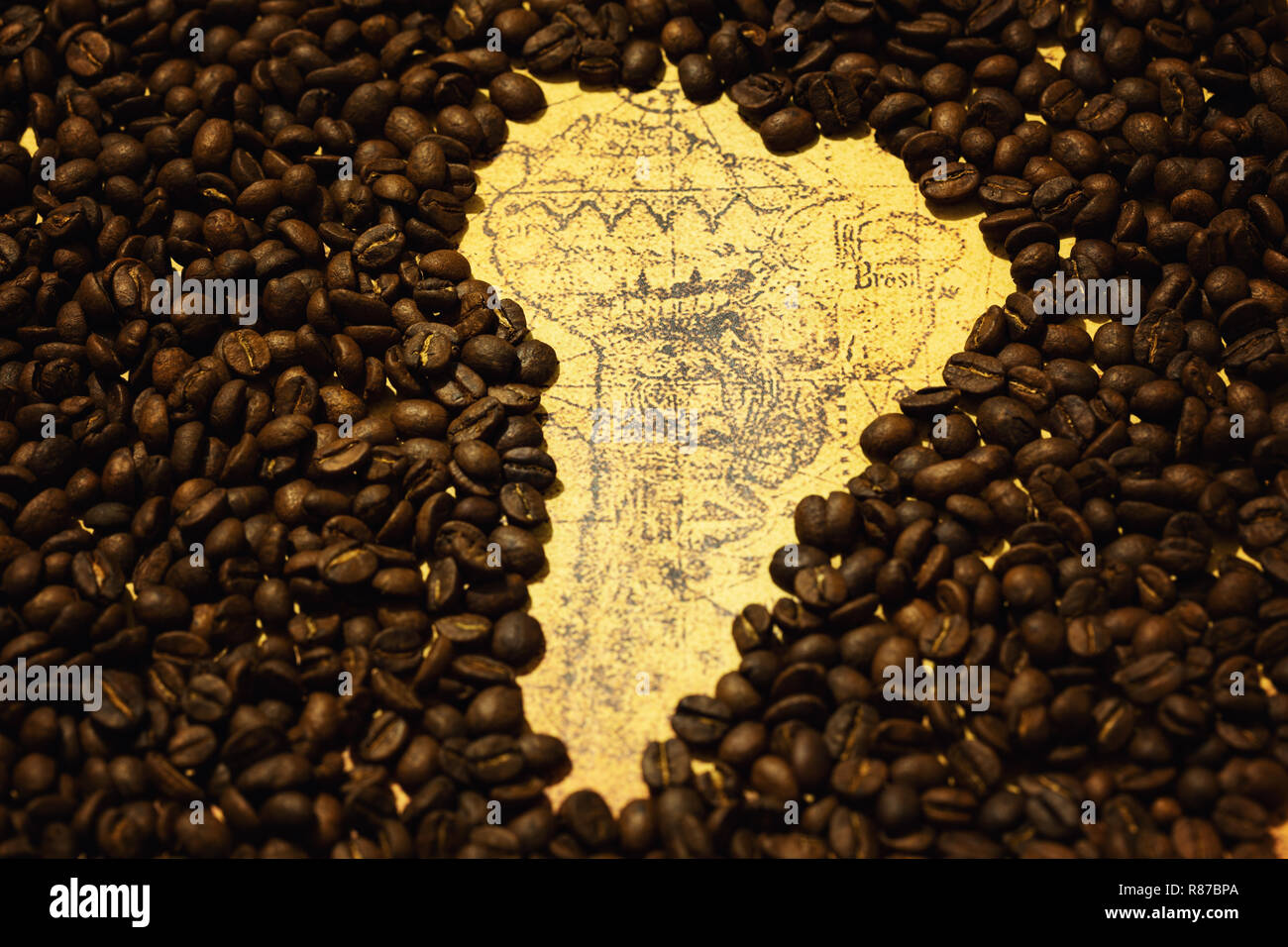Stunning South American Brown Coffee Beans image