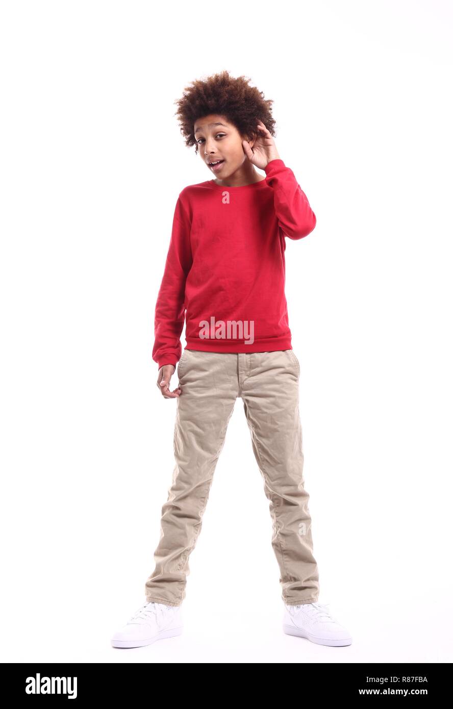 Afro american boy Cut Out Stock Images & Pictures - Alamy