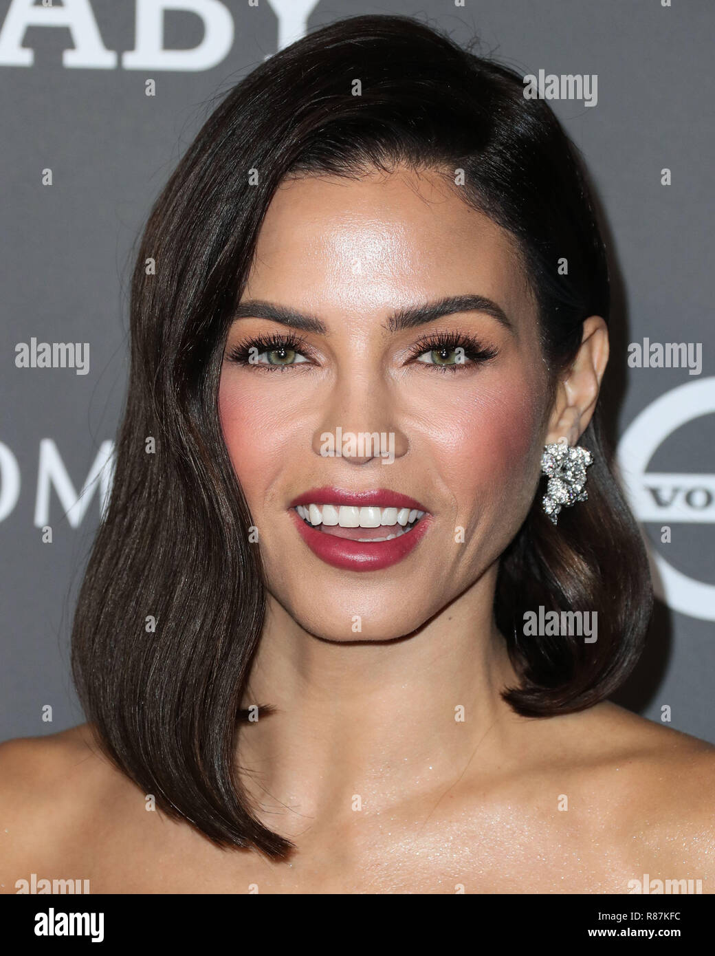 CULVER CITY, LOS ANGELES, CA, USA - NOVEMBER 10: Actress Jenna Dewan wearing a Reem Acra bustier and pants, Sophia Webster shoes, Anabela Chan earrings, a Kallati ring, and an Yvan Tufenkjian bracelet arrives at the 2018 Baby2Baby Gala held at 3Labs on November 10, 2018 in Culver City, Los Angeles, California, United States. (Photo by Xavier Collin/Image Press Agency) Stock Photo