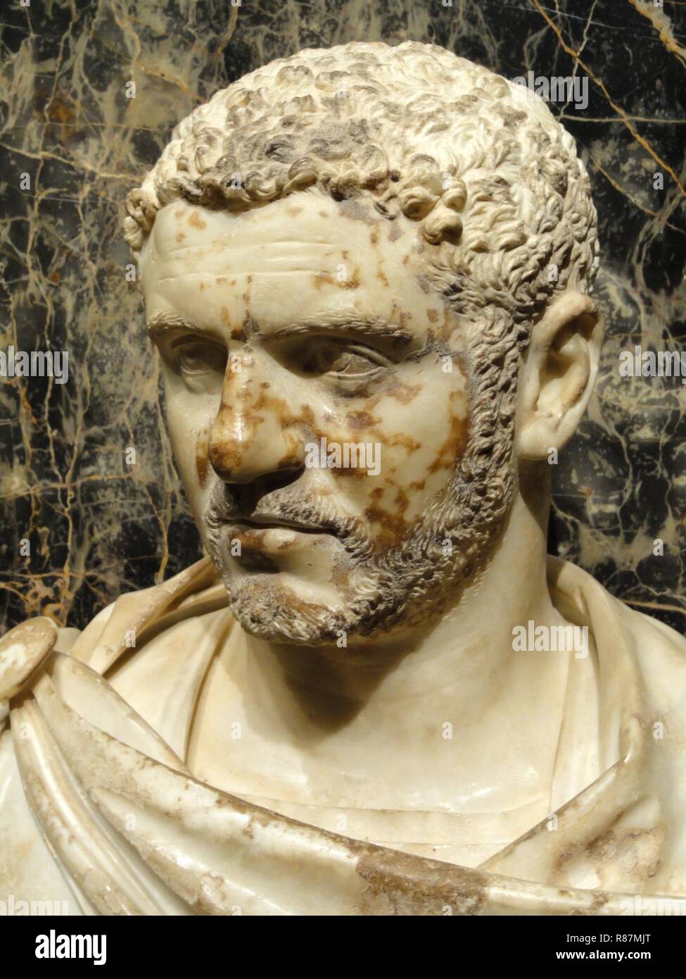 Caracalla (detail), probably Italy, 215-217 CE Stock Photo