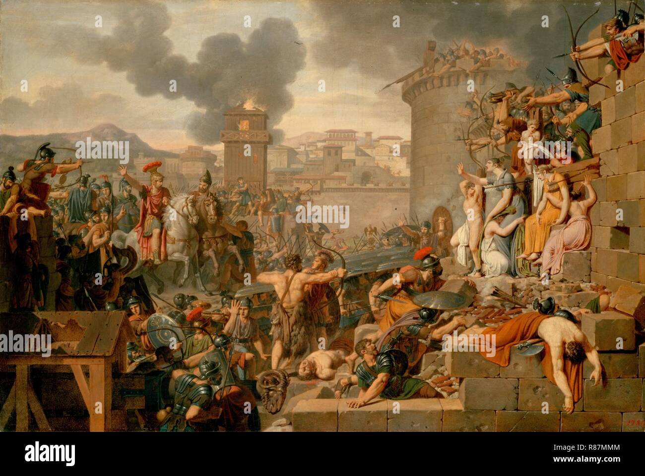 Caraffe, Armand-Charles - Metellus Raising the Siege. Stock Photo