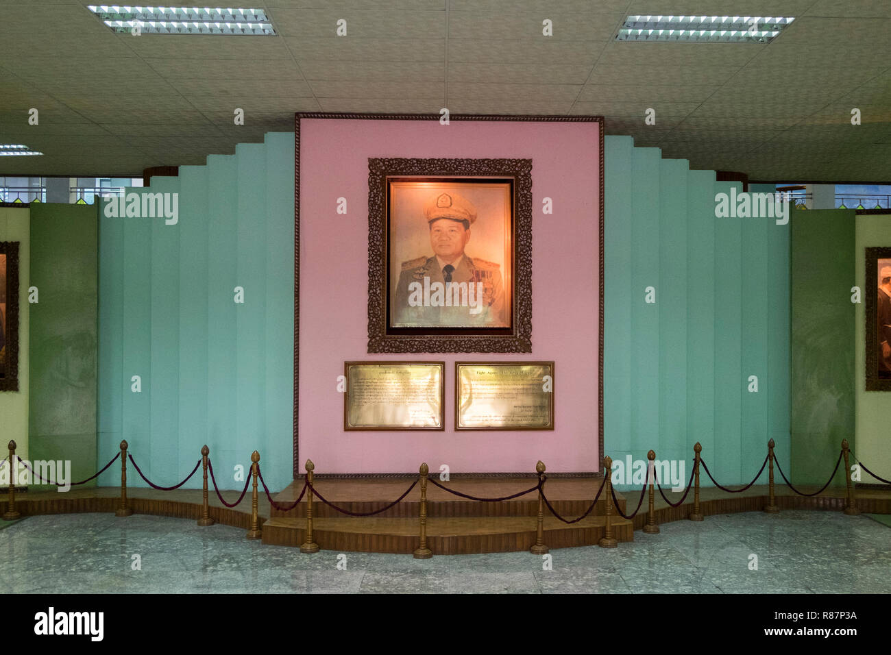 Exhibit at the Drug Elimination Museum in Yangon, Myanmar. Stock Photo