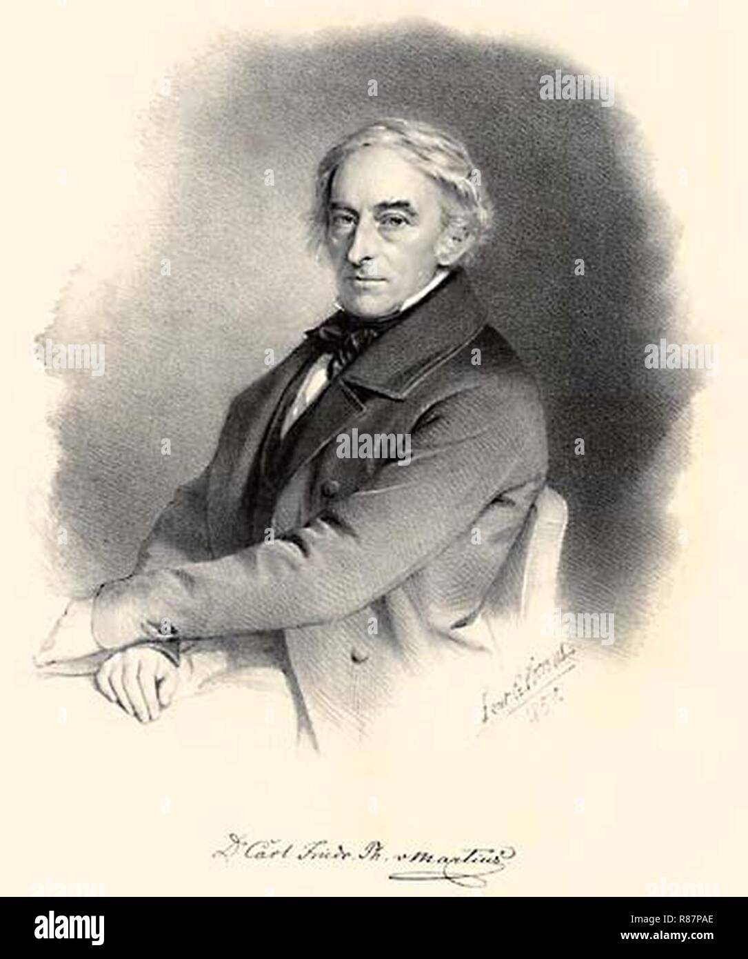 Carl Friedrich Philipp von Martius. Stock Photo