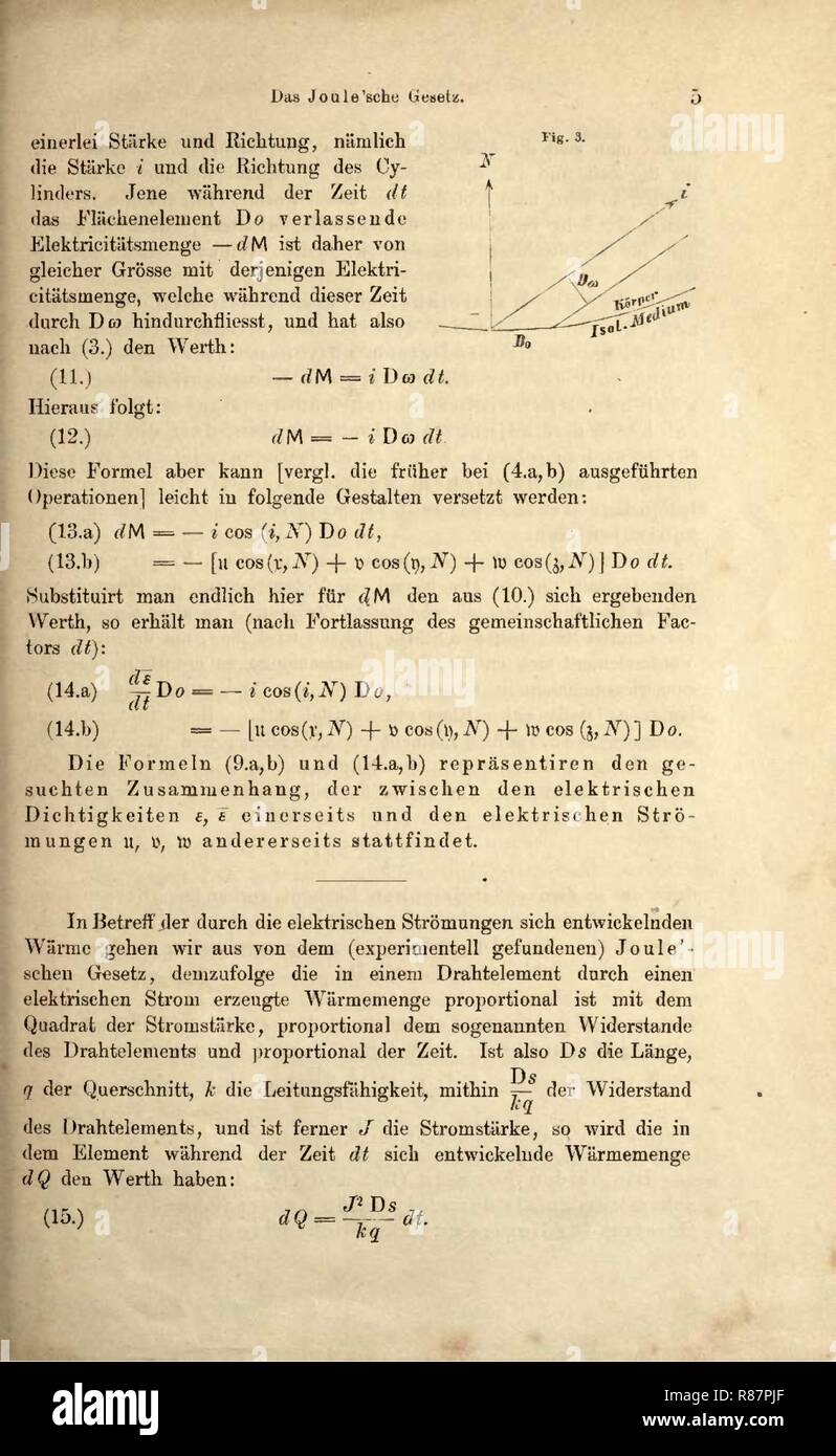 Carl Gottfried Neumann Die elektrischen Kräfte 023 Stock Photo Alamy