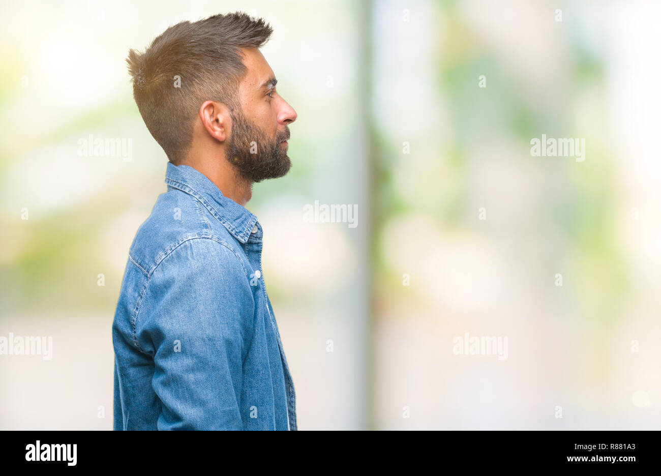 Attractive Young Man Posing Side View Pose Being Cool Front Stock Photo by  ©feedough 645509822
