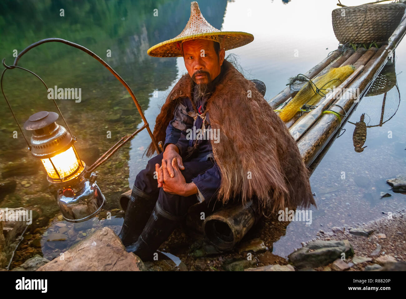 Fishing raft fisherman hi-res stock photography and images - Alamy
