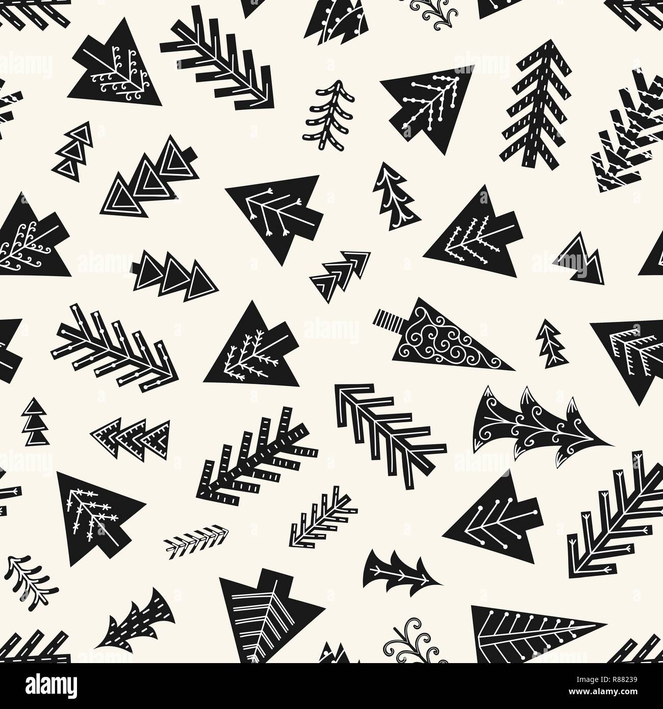 Scandinavian christmas tree Stock Vector Images - Alamy