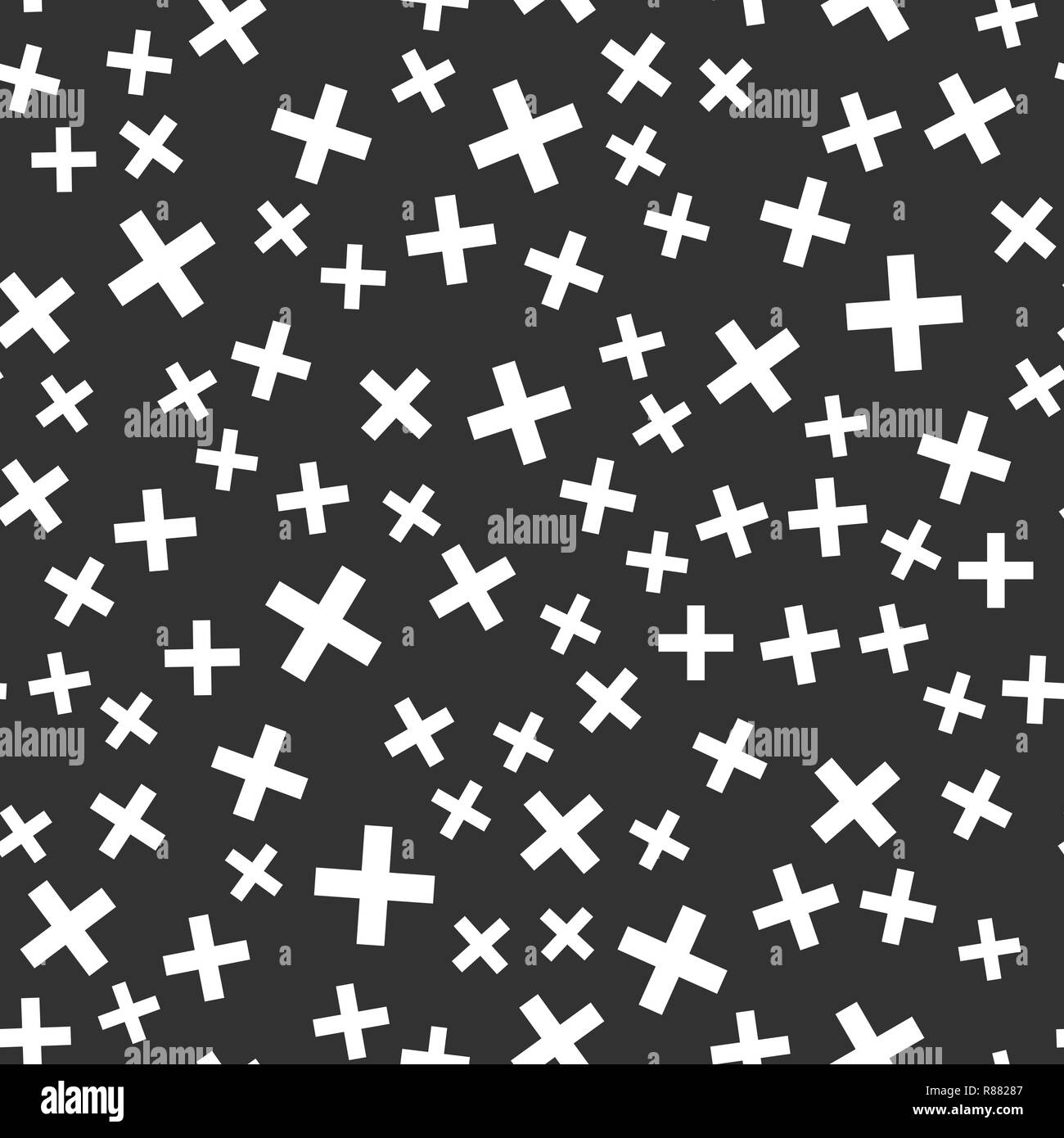 Abstract shapes vector seamless pattern on the black background Stock ...