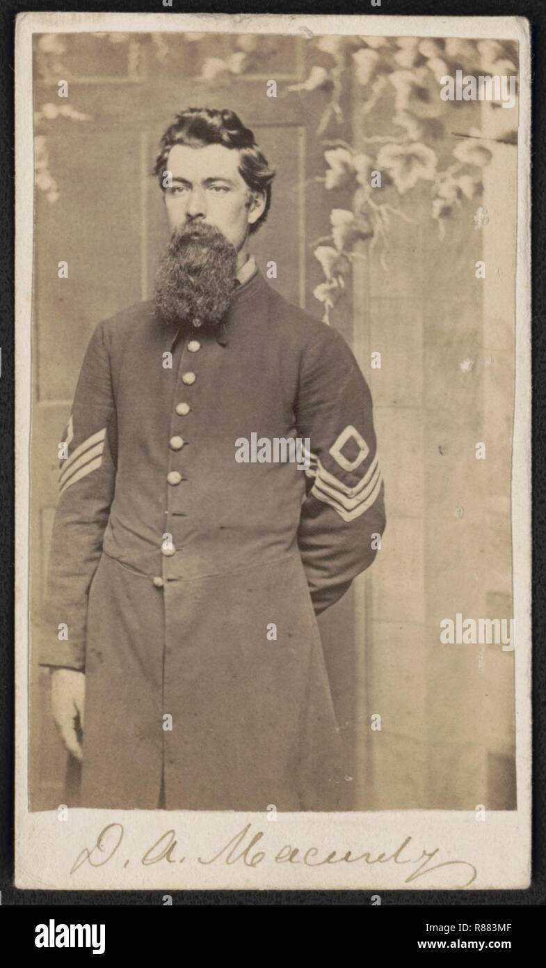 Captain David A. Macurdy Of Co. H And Co. B, 14th New Hampshire ...