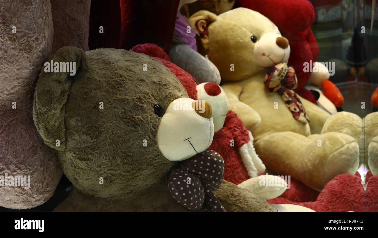 Valentine Bears in the Grand B'azaar Stock Photo