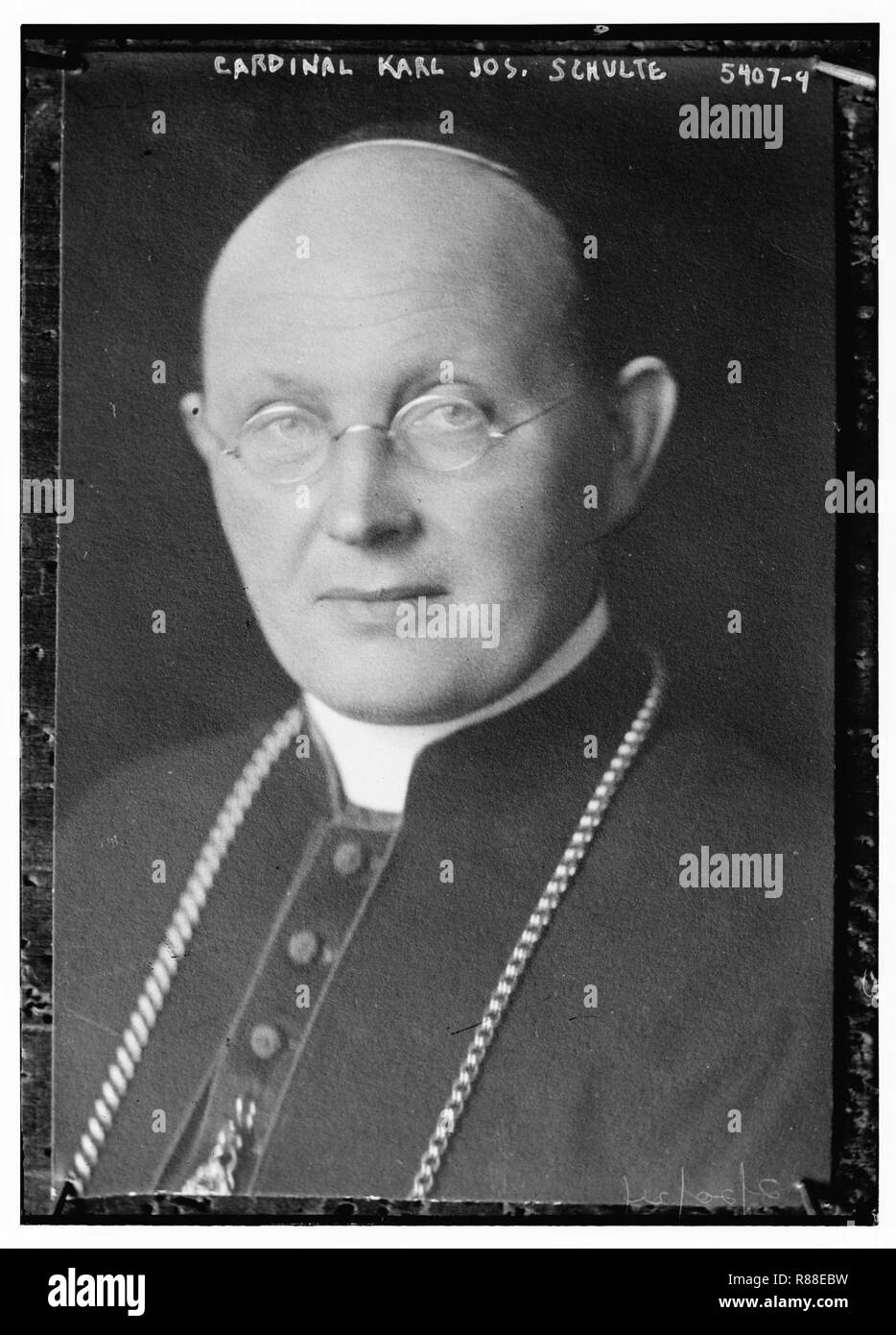 Cardinal Karl Jos. Schulte Stock Photo - Alamy